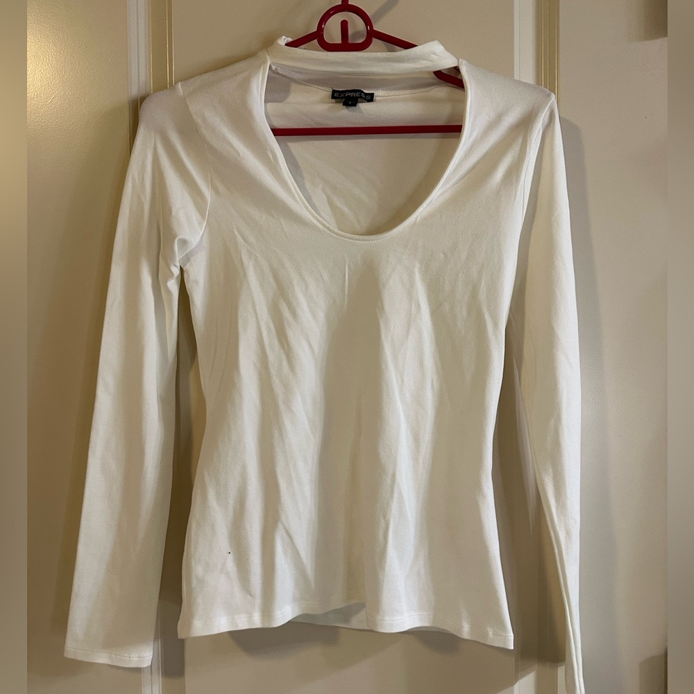 Express long sleeve crew neck top